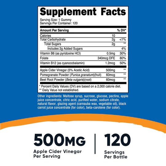 Nutricost Vinagre de sidra de manzana - Imagen 2