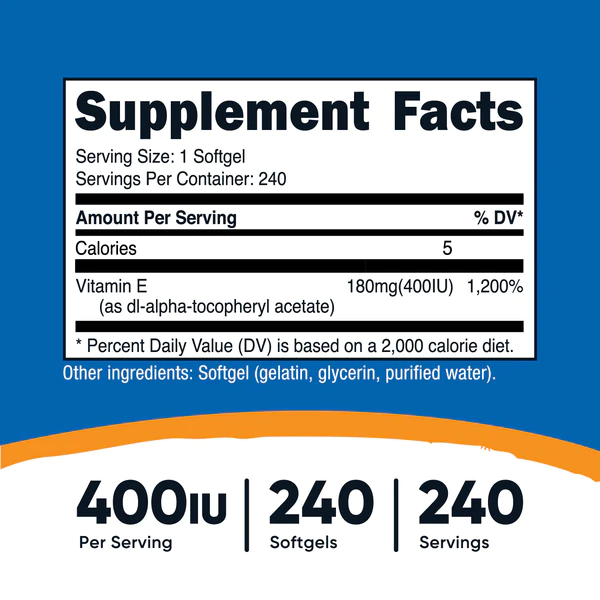 Nutricost Vitamina E - Imagen 2