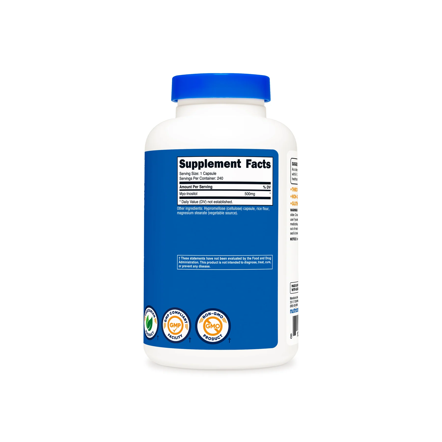 Nutricost Cápsulas de inositol - Imagen 2
